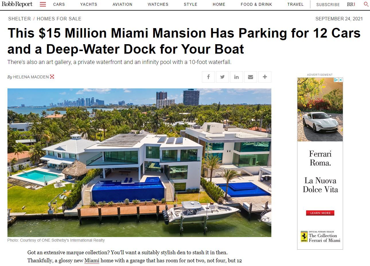 miami waterfront home for sale, belle meade island mansion for sale